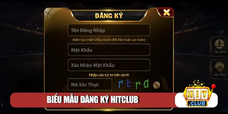 Biểu mẫu đăng ký Hitclub