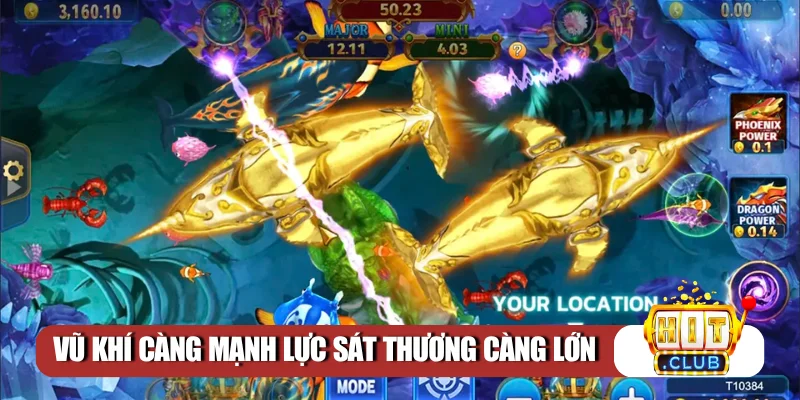 Vũ khí càng mạnh lực sát thương càng lớn